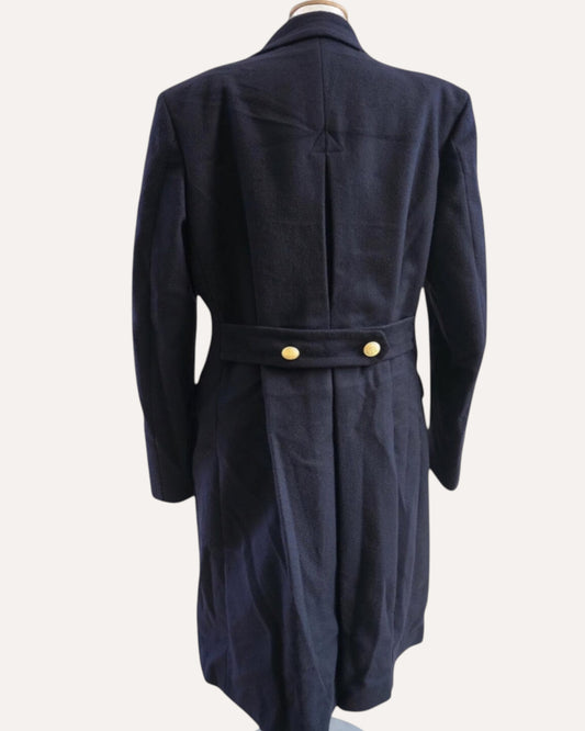 Marina Militare La Spezia Wool Gold-Buttons Coat
