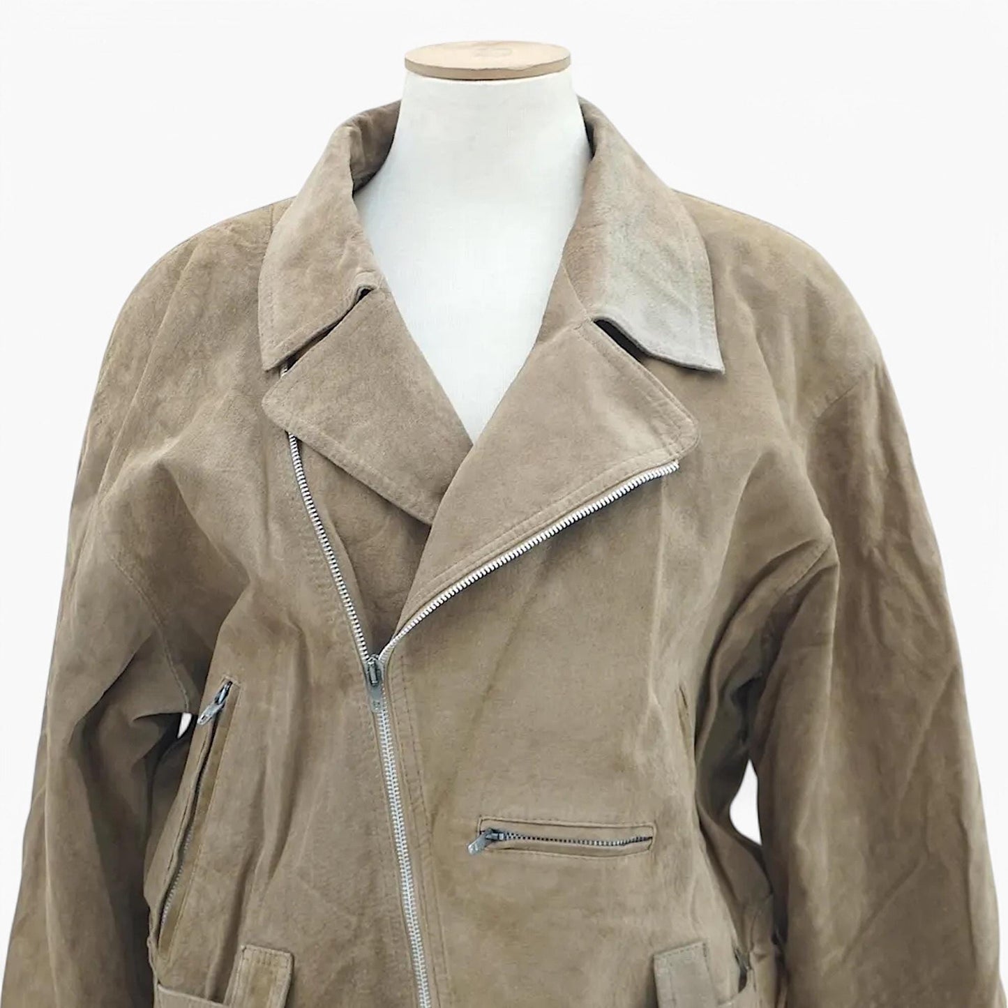USA Suede Belted Jacket Cartographic Lining