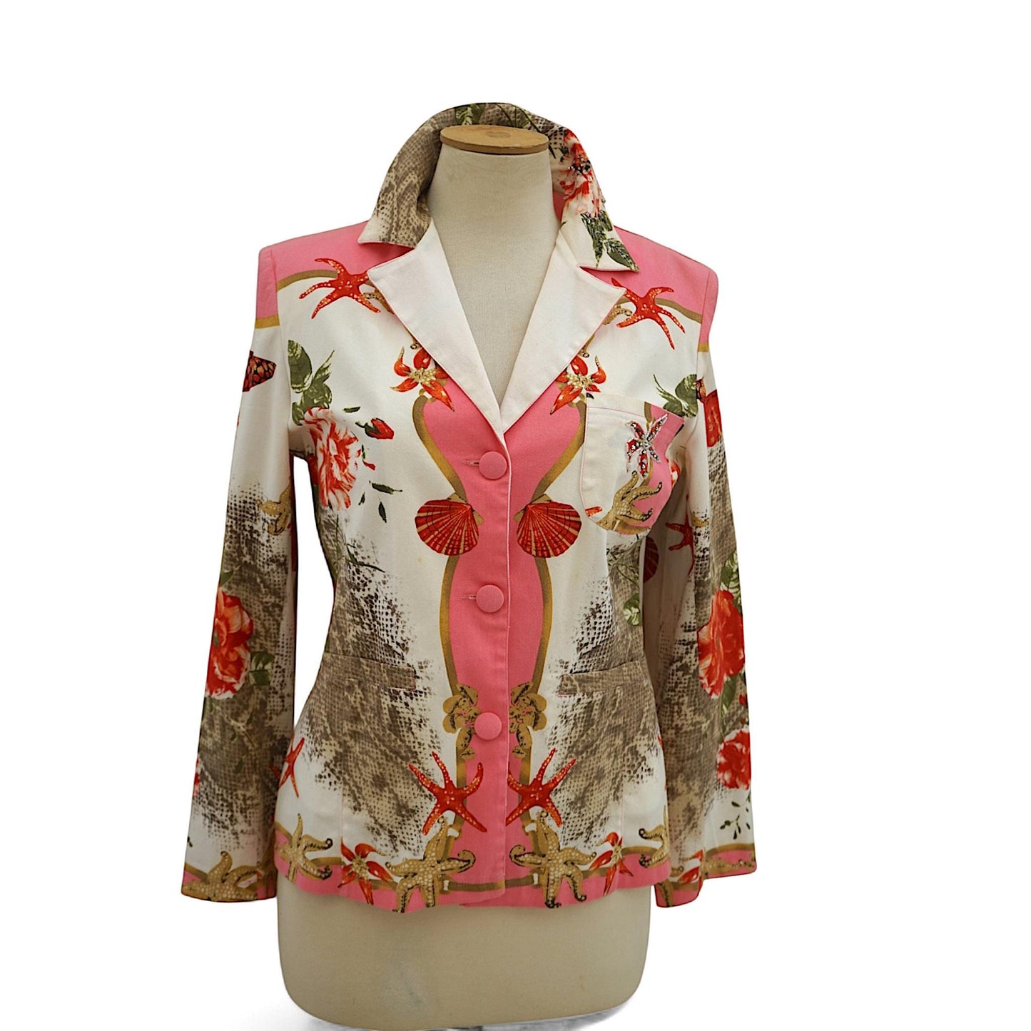 Romano Firenze 1980s Floral Cotton Two-Piece Set