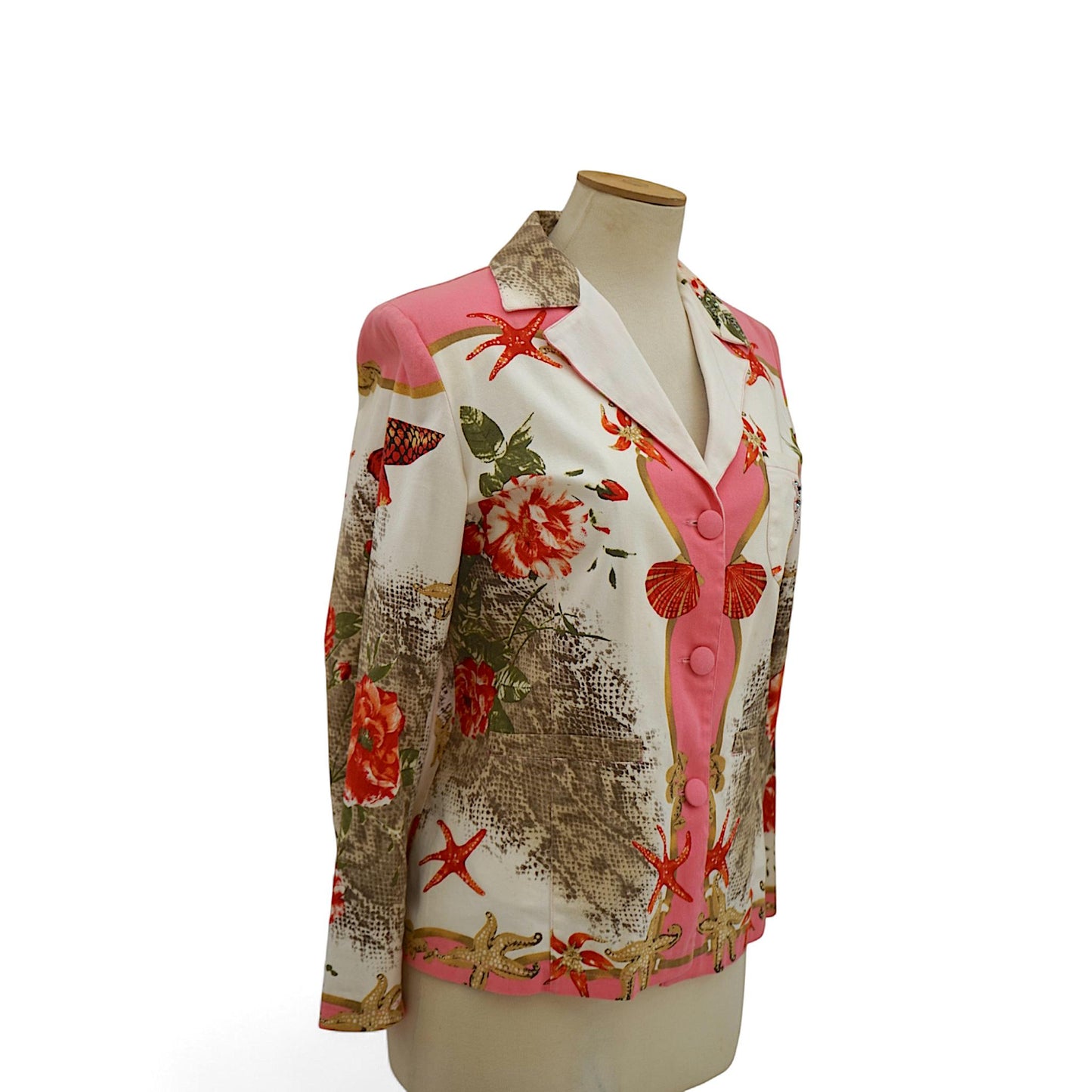 Romano Firenze 1980s Floral Cotton Two-Piece Set