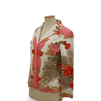 Romano Firenze 1980s Floral Cotton Two-Piece Set