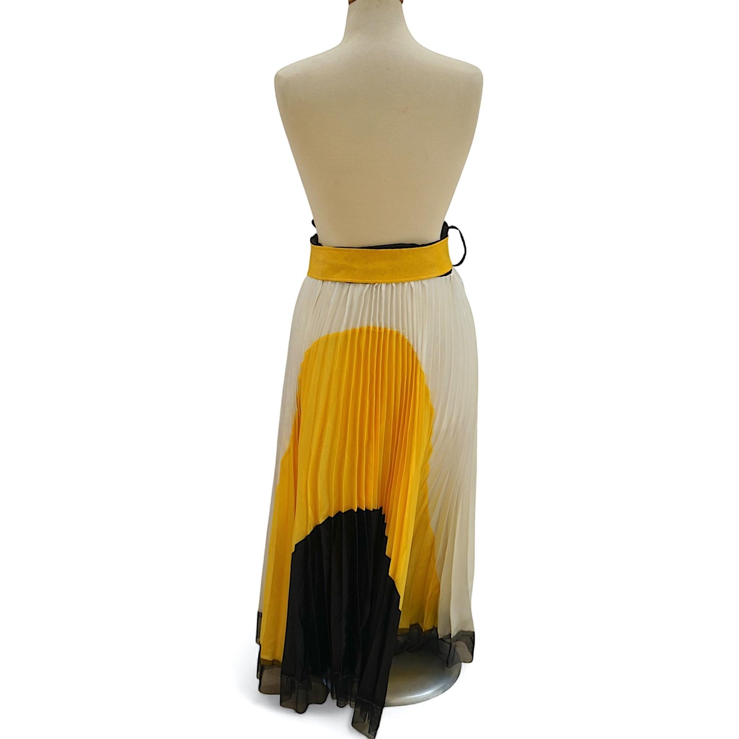 Dora Cavazi Pleated Maxi Skirt