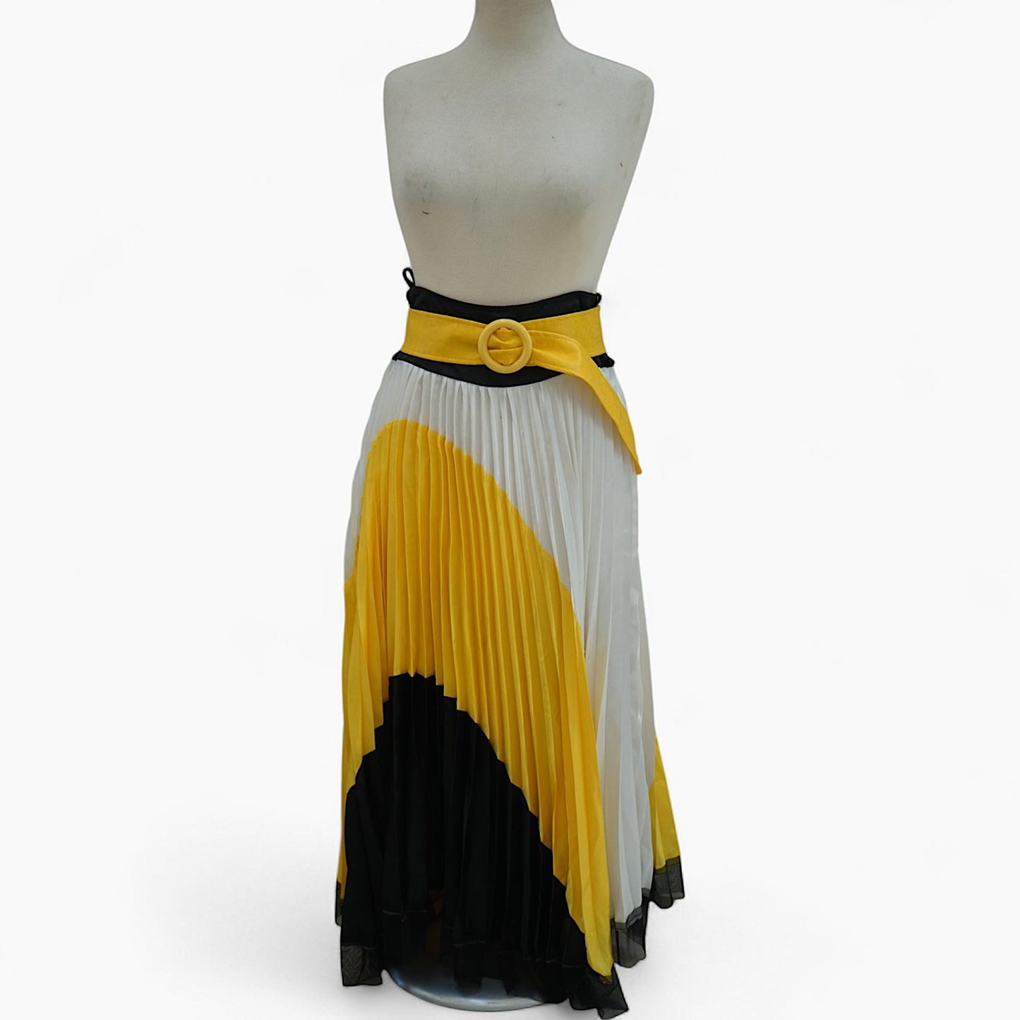 Dora Cavazi Pleated Maxi Skirt