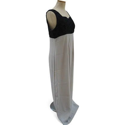 Bespoke Jacquard Bodice Empire Maxi Gown