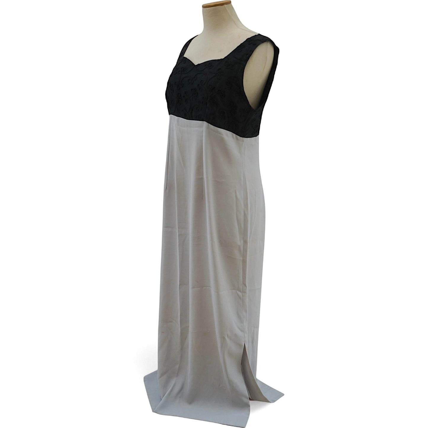 Bespoke Jacquard Bodice Empire Maxi Gown