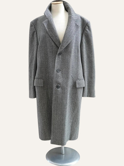 Wool Herringbone Coat