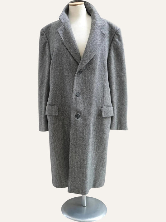 Wool Herringbone Coat