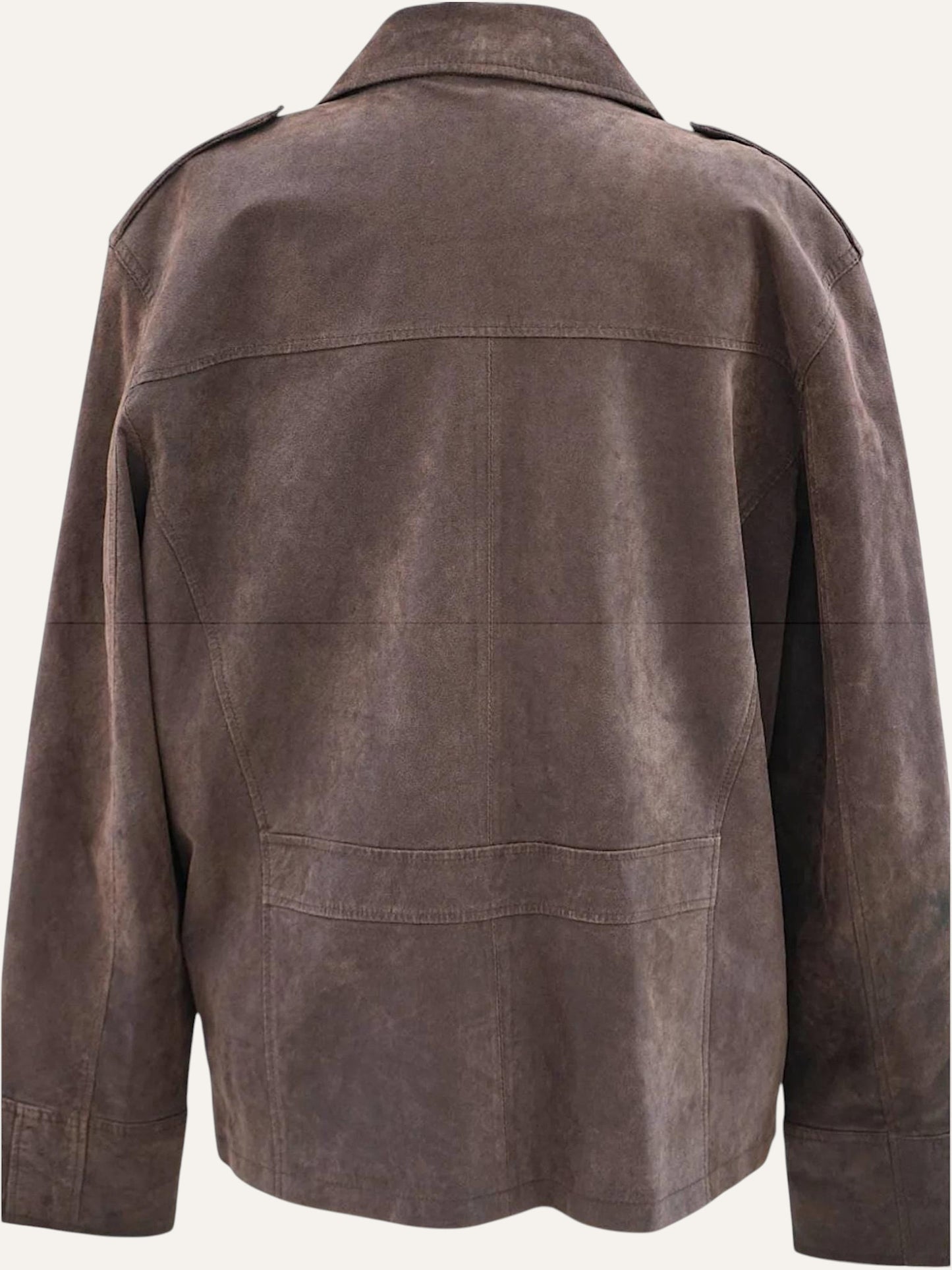 Pig Suede Western Moto Jacket in Tobacco