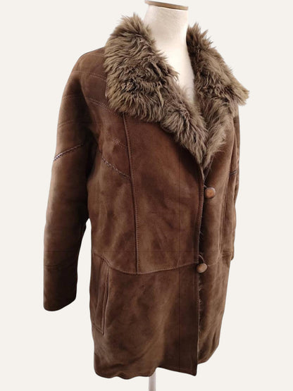 80s Boho Shearling Coat