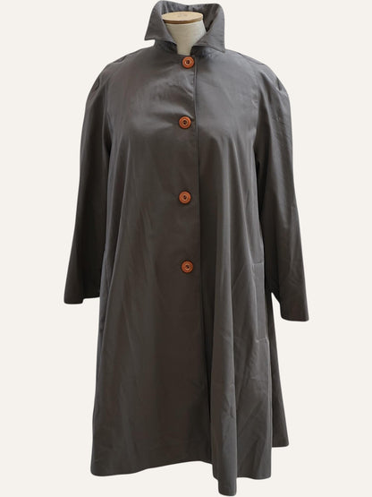Sculptural Swing Trench Coat