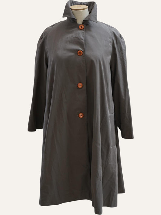 Sculptural Swing Trench Coat