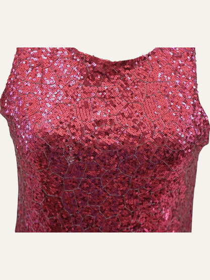 Estel Collection Full Sequin A-Line Mini Dress
