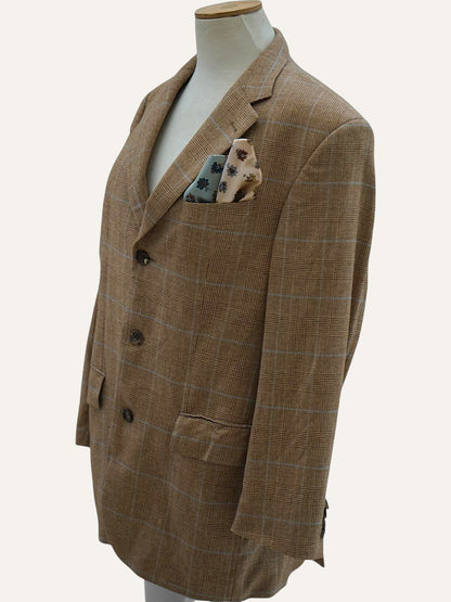 Braun Hamburg Pure Cashmere Prince of Wales Blazer