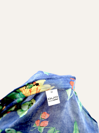 Cobalt Floral Summer Shirt