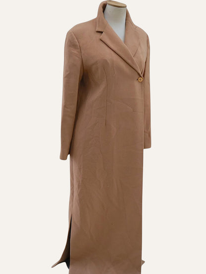 Gianni Versace Istante Vintage Maxi Coat in Sand