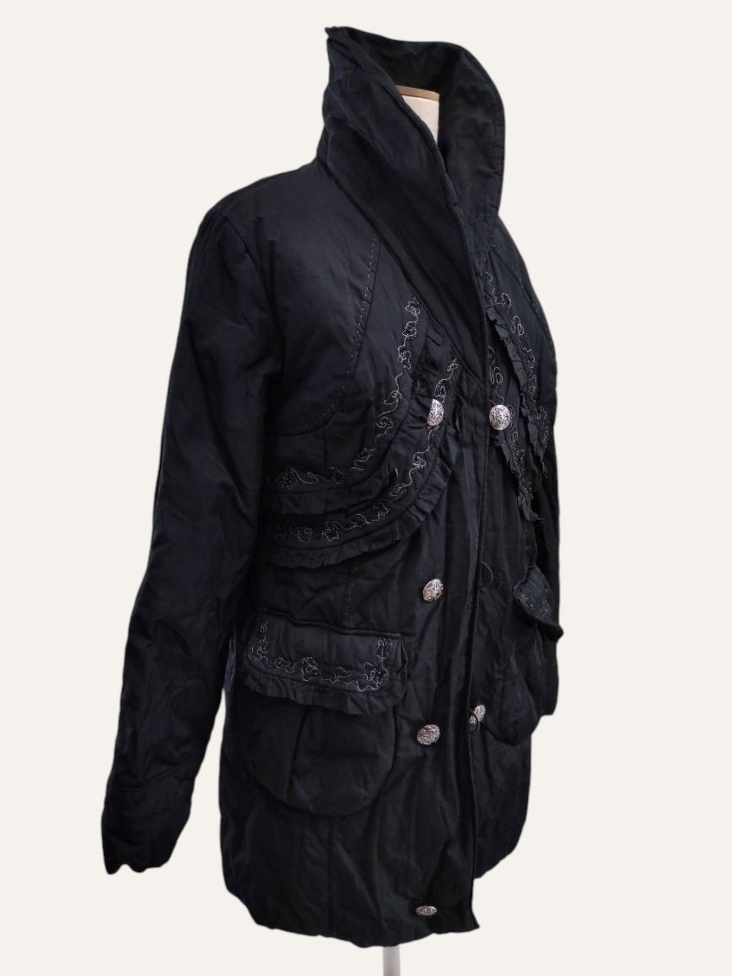 Embroidered Trench Jacket