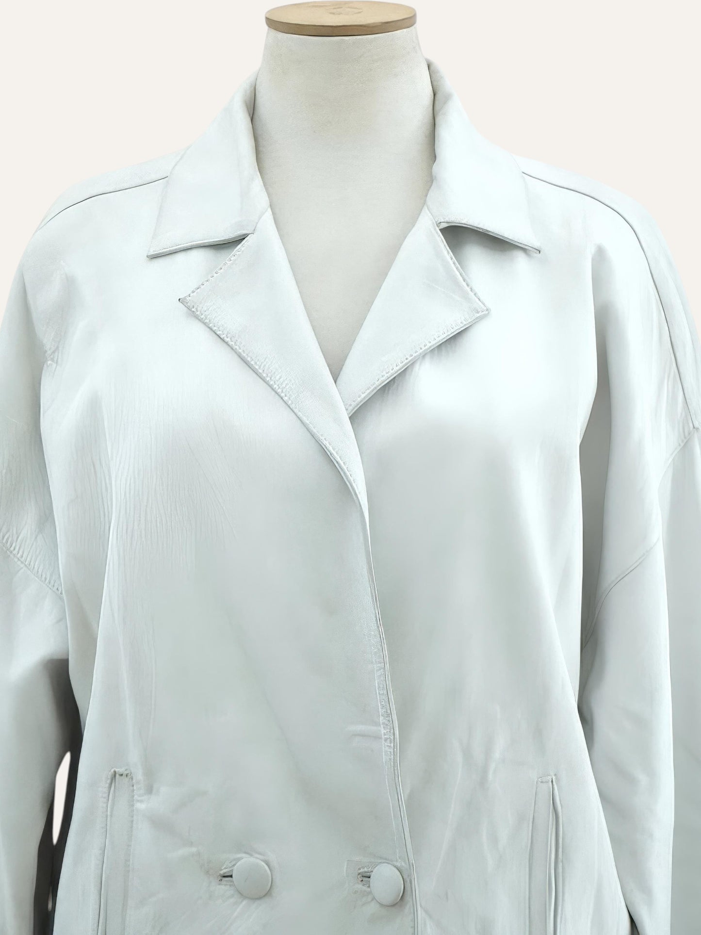 Lamb Nappa Double-Breasted Leather Jacket