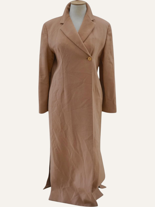 Gianni Versace Istante Vintage Maxi Coat in Sand