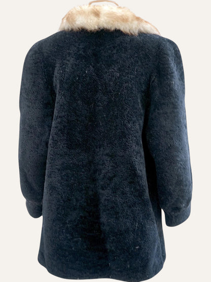 Dual-Fur Astrakhan Coat