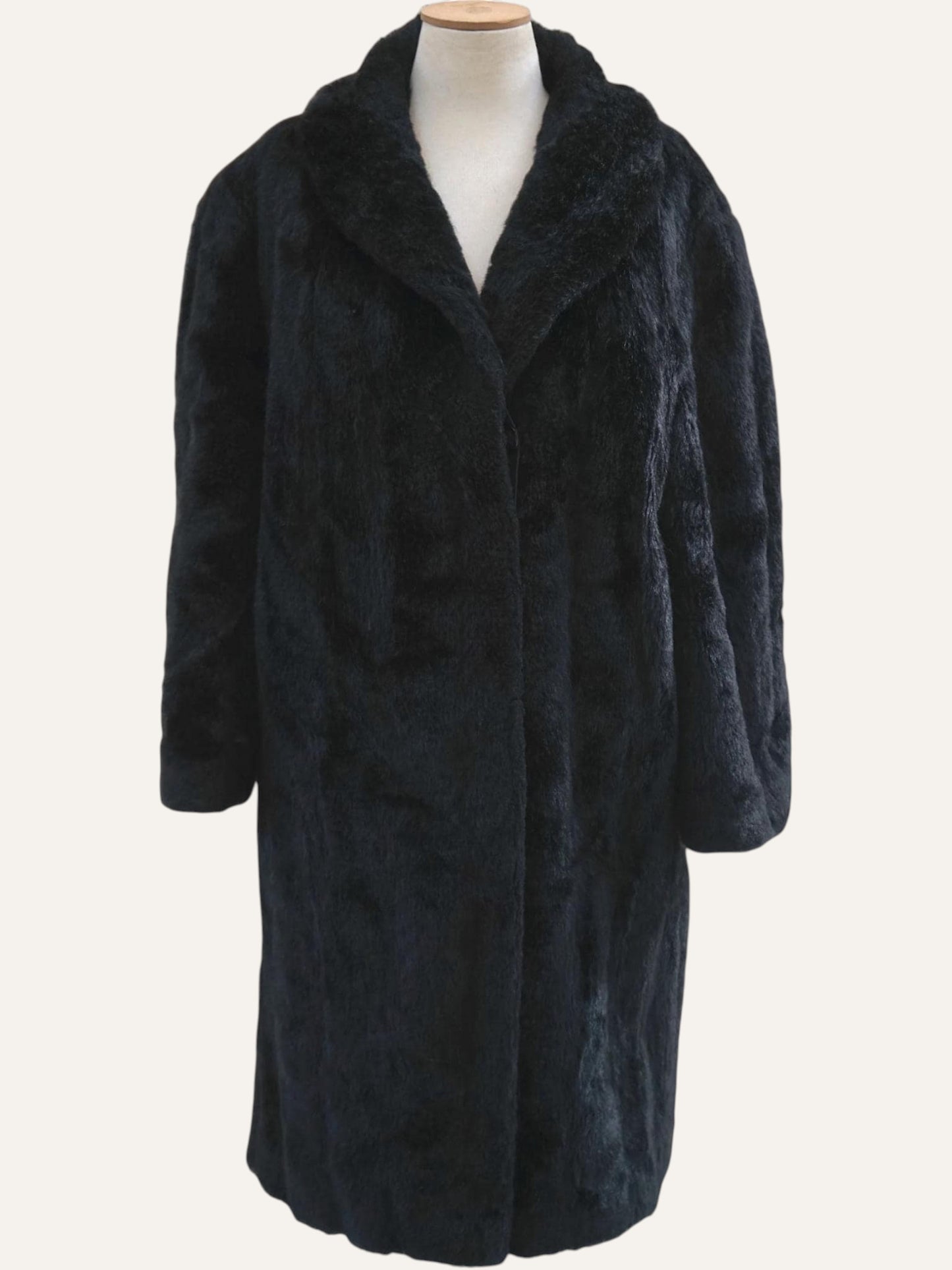 Faux Fur Noir Coat