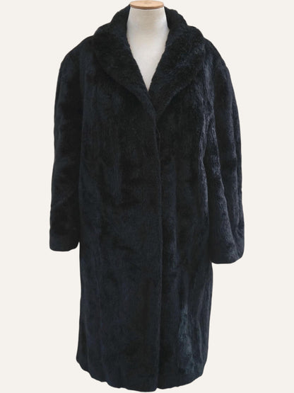 Faux Fur Noir Coat