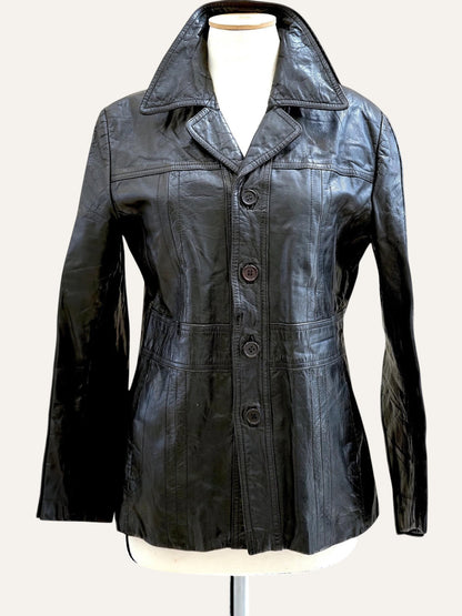 1990's Slim Fit Genuine Leather Jacket