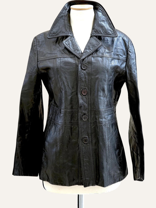 1990's Slim Fit Genuine Leather Jacket