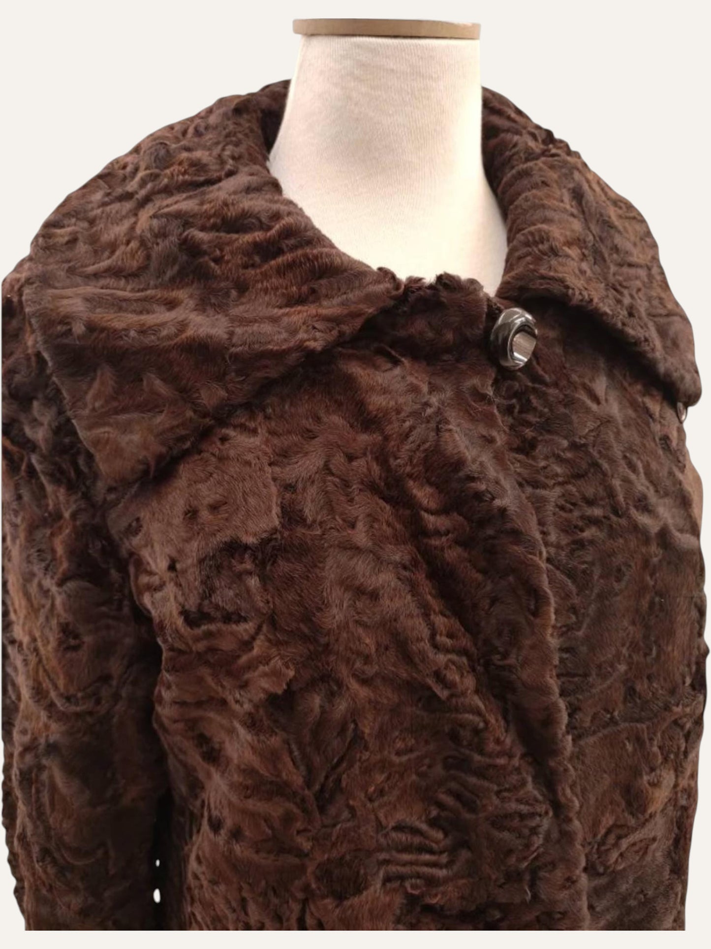 Astrakhan Swakara Fur Coat