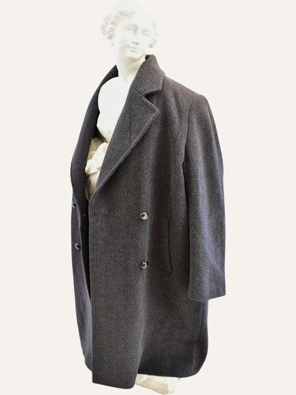 Arezia Wool Double-Breasted Cocoon Coat