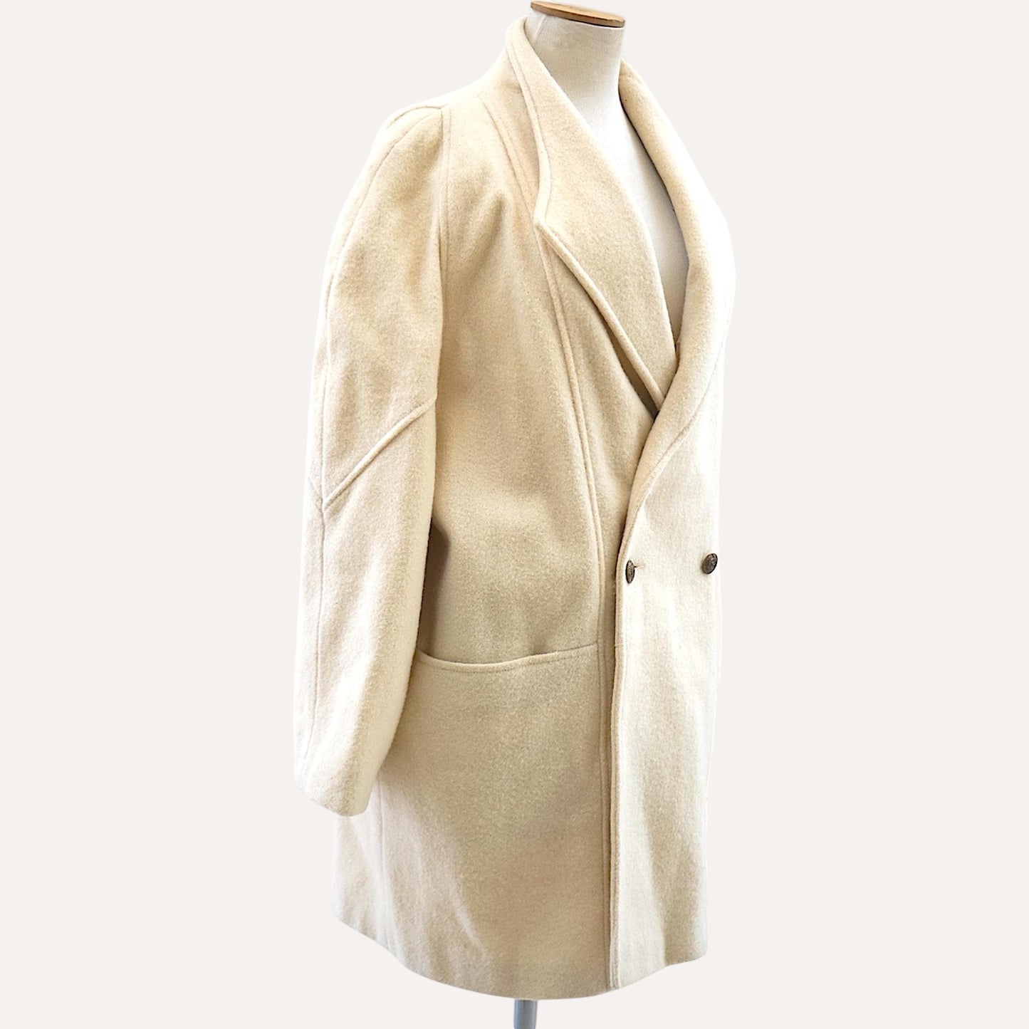 Made in England Pure Wool Cocoon Coat