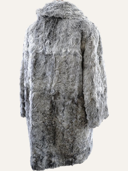 Artisan Textured Fur Swing Coat