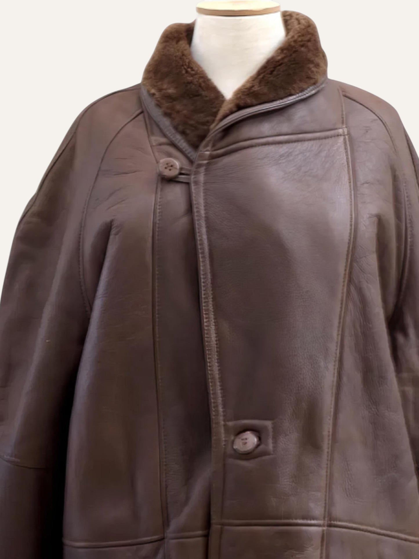 A & B Men's Shearling Coat