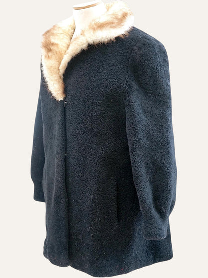 Dual-Fur Astrakhan Coat