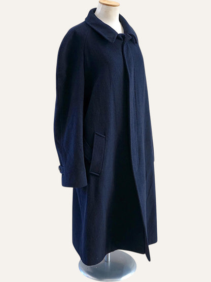 Wool belted overcoat, belt detail