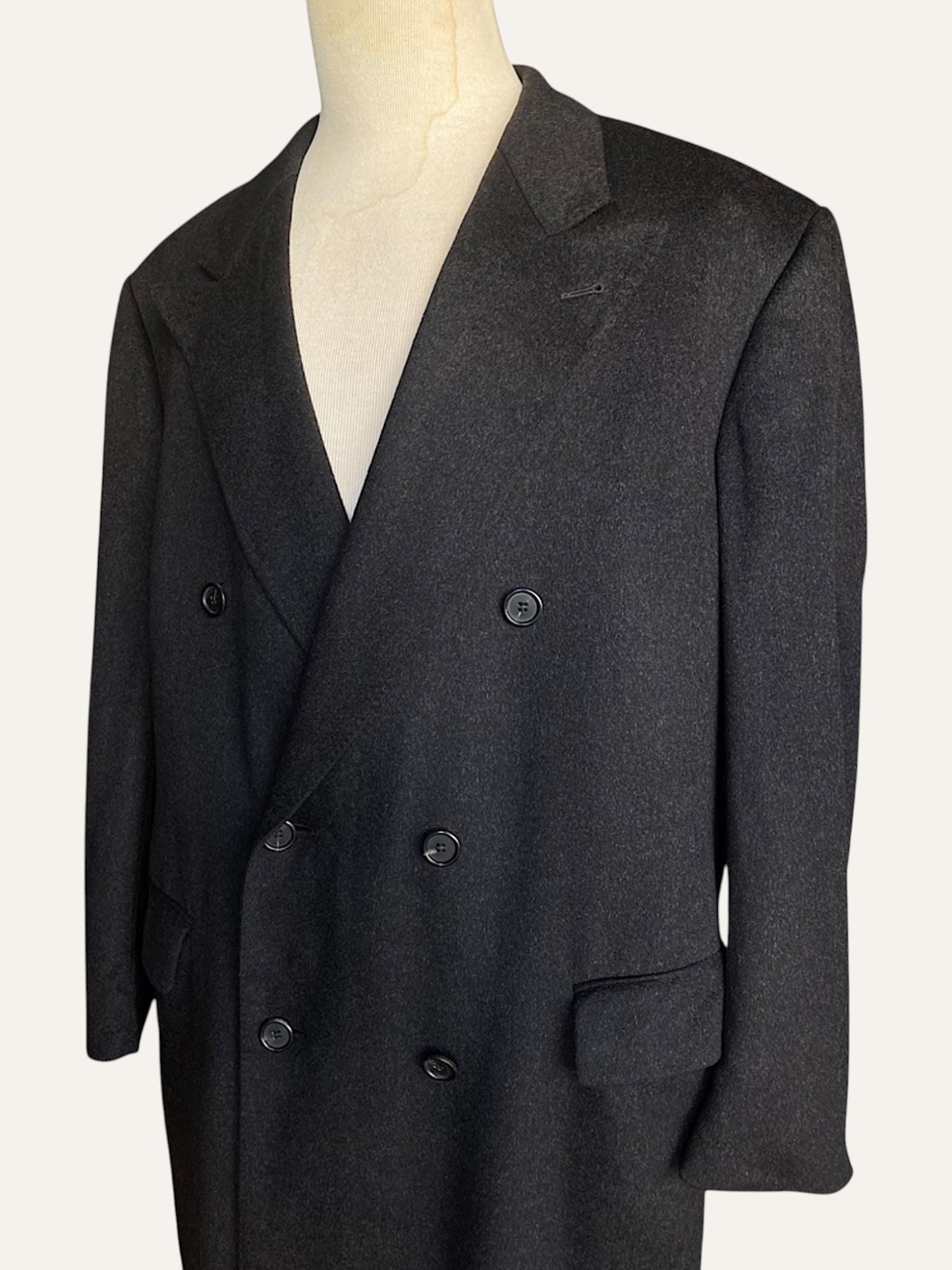 Pure Cashmere Double-Breasted Coat