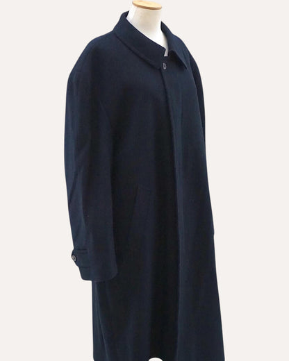 Wool Cape-Back Maxi Coat