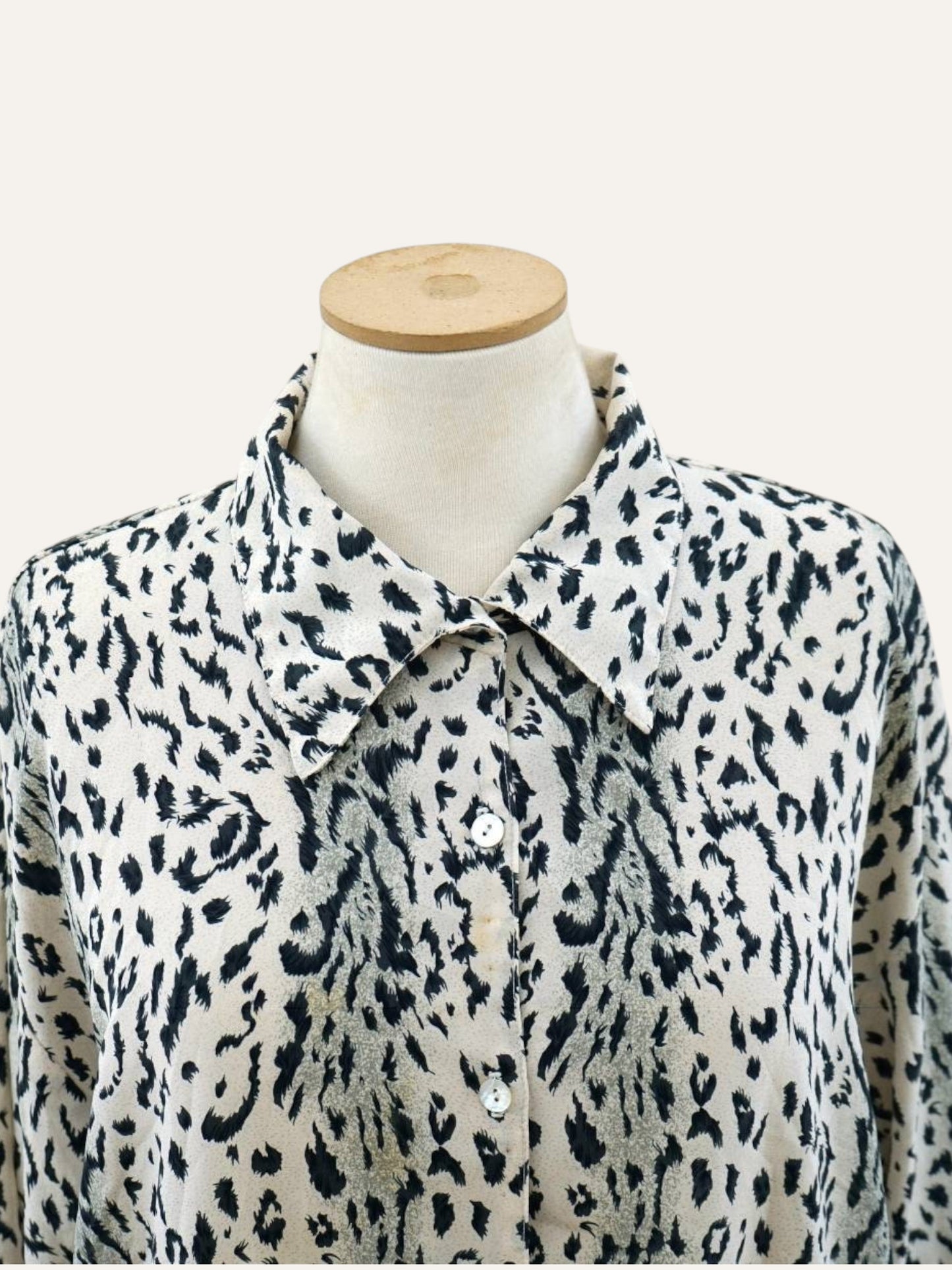 Noir & Chalk Leopard Print Shirt