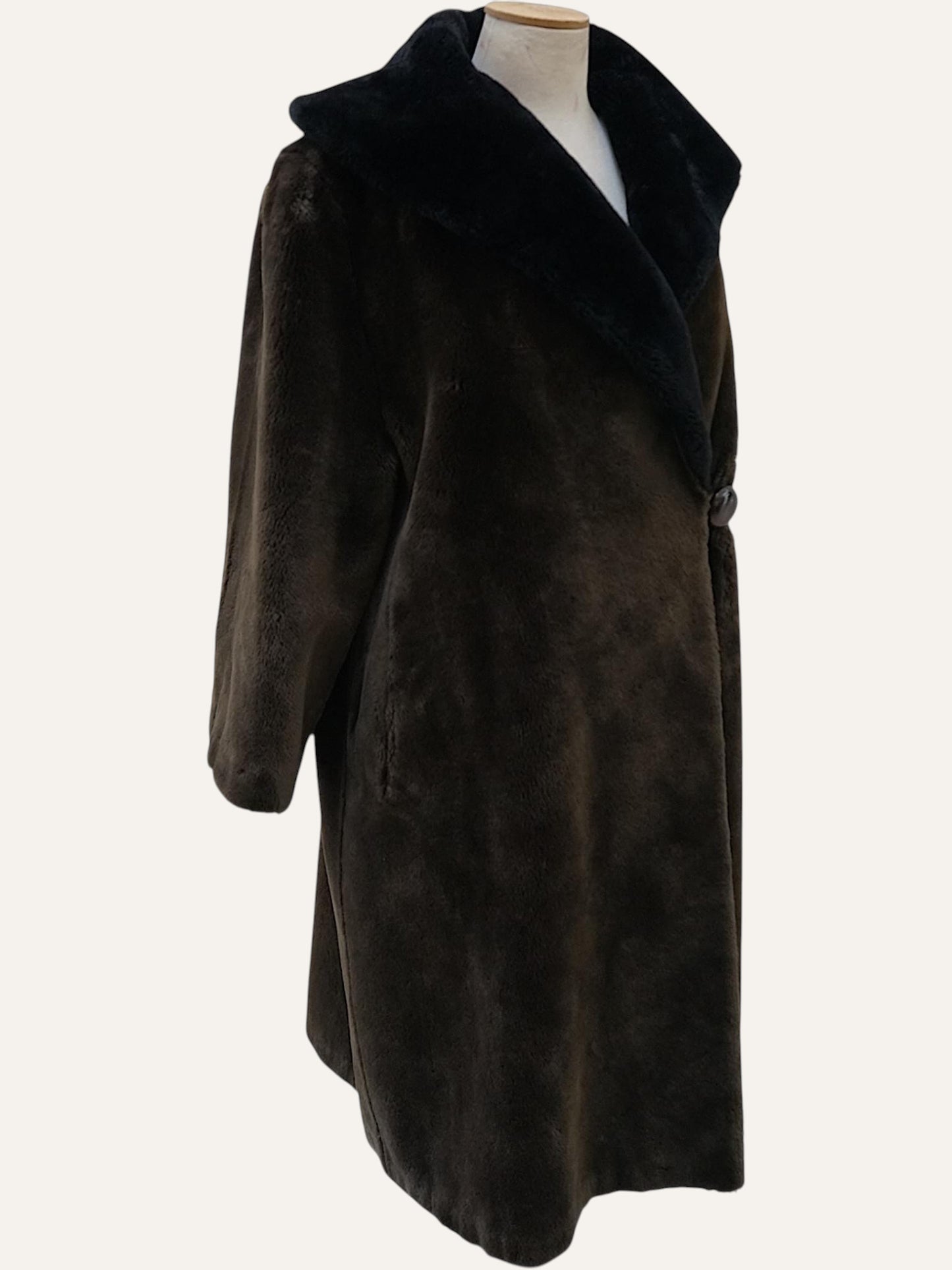 La Babilana Faux Fur Maxi Coat
