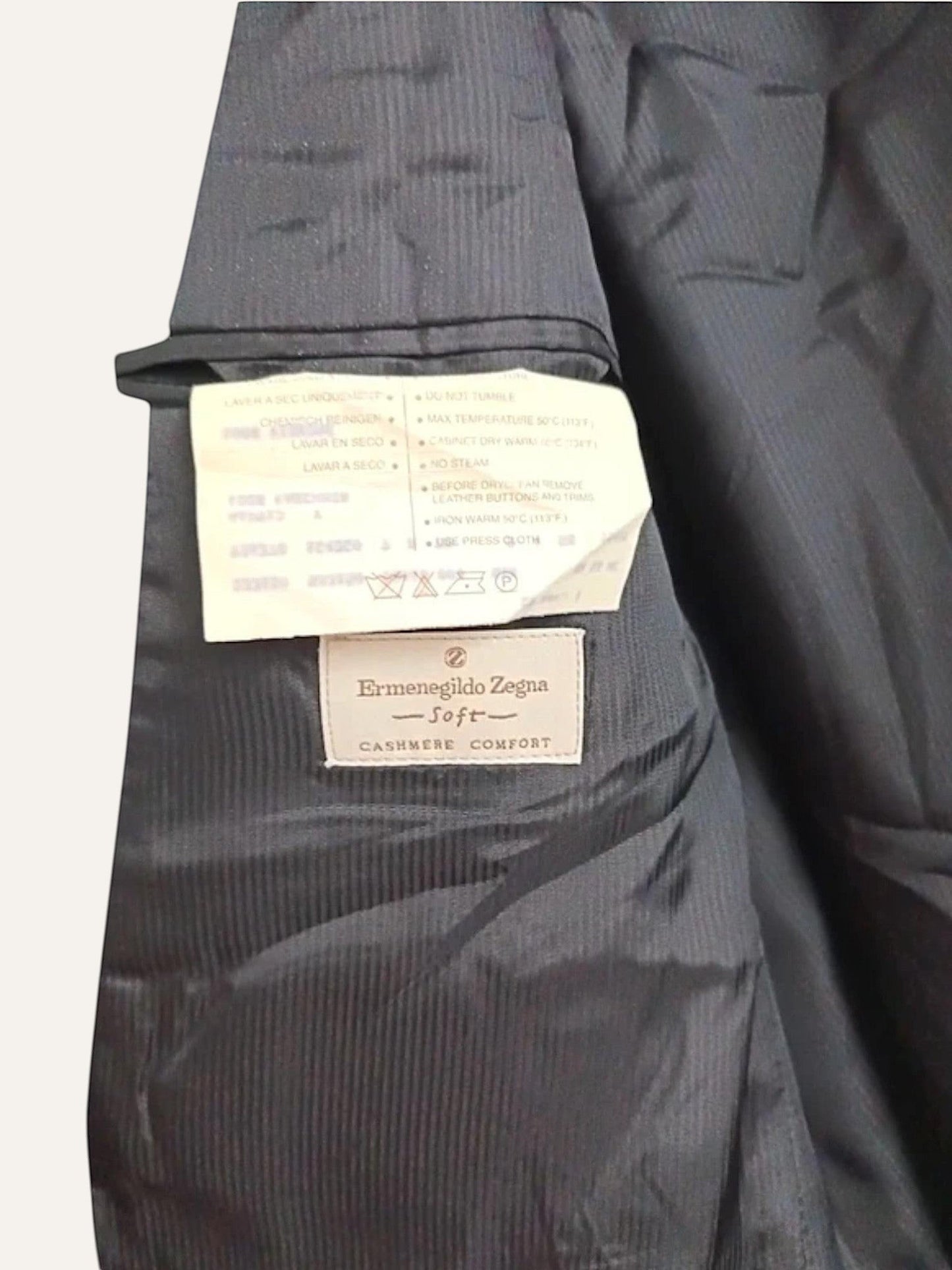 Ermenegildo Zegna Pure Cashmere Graphite Jacket