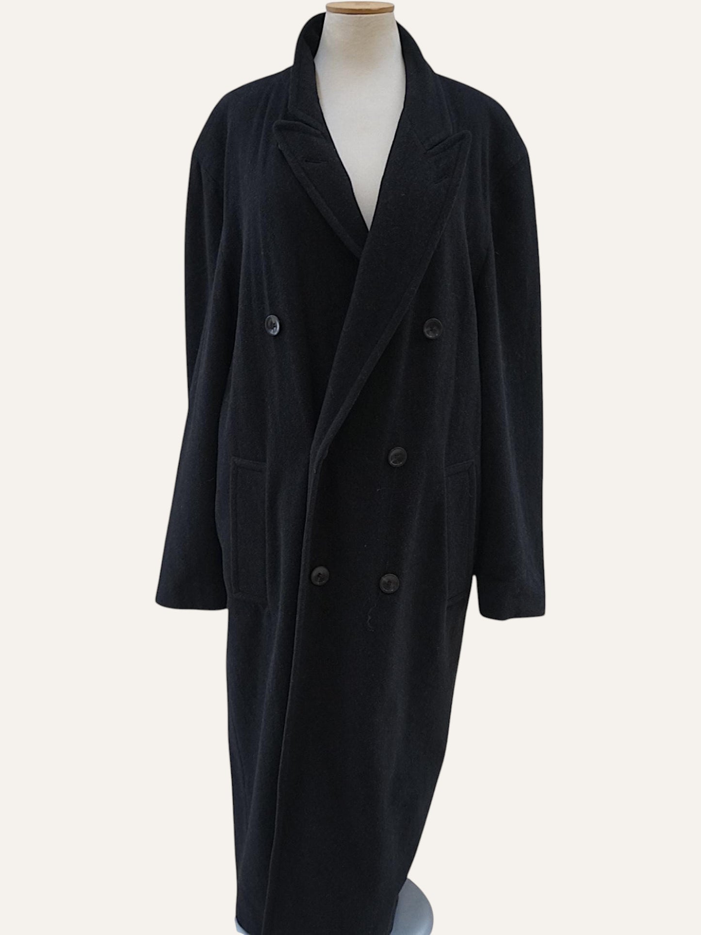 Pohland Exklusiv Wool Cashmere Double-Breasted Overcoat