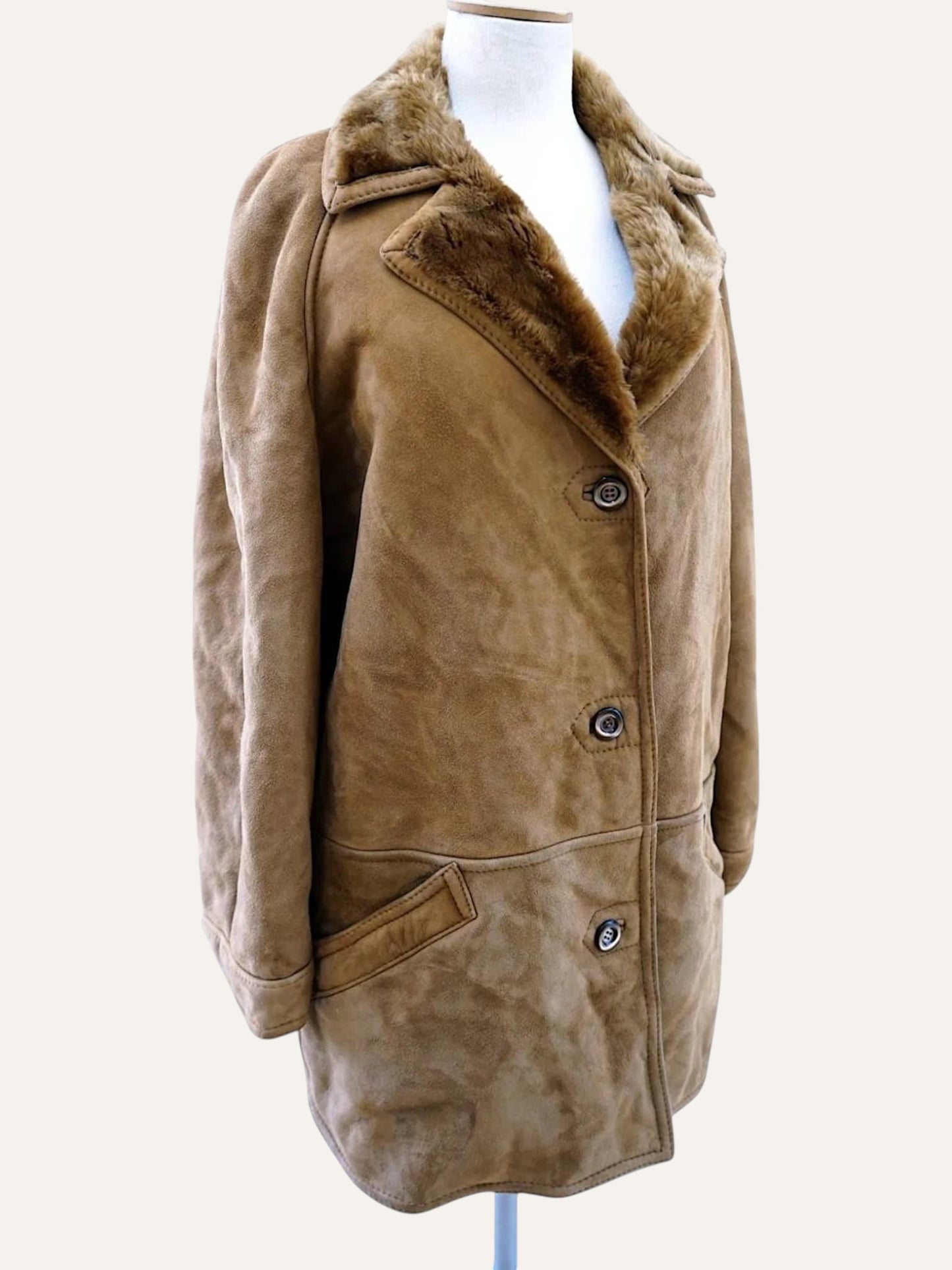 Nude Natural Sheepskin Coat