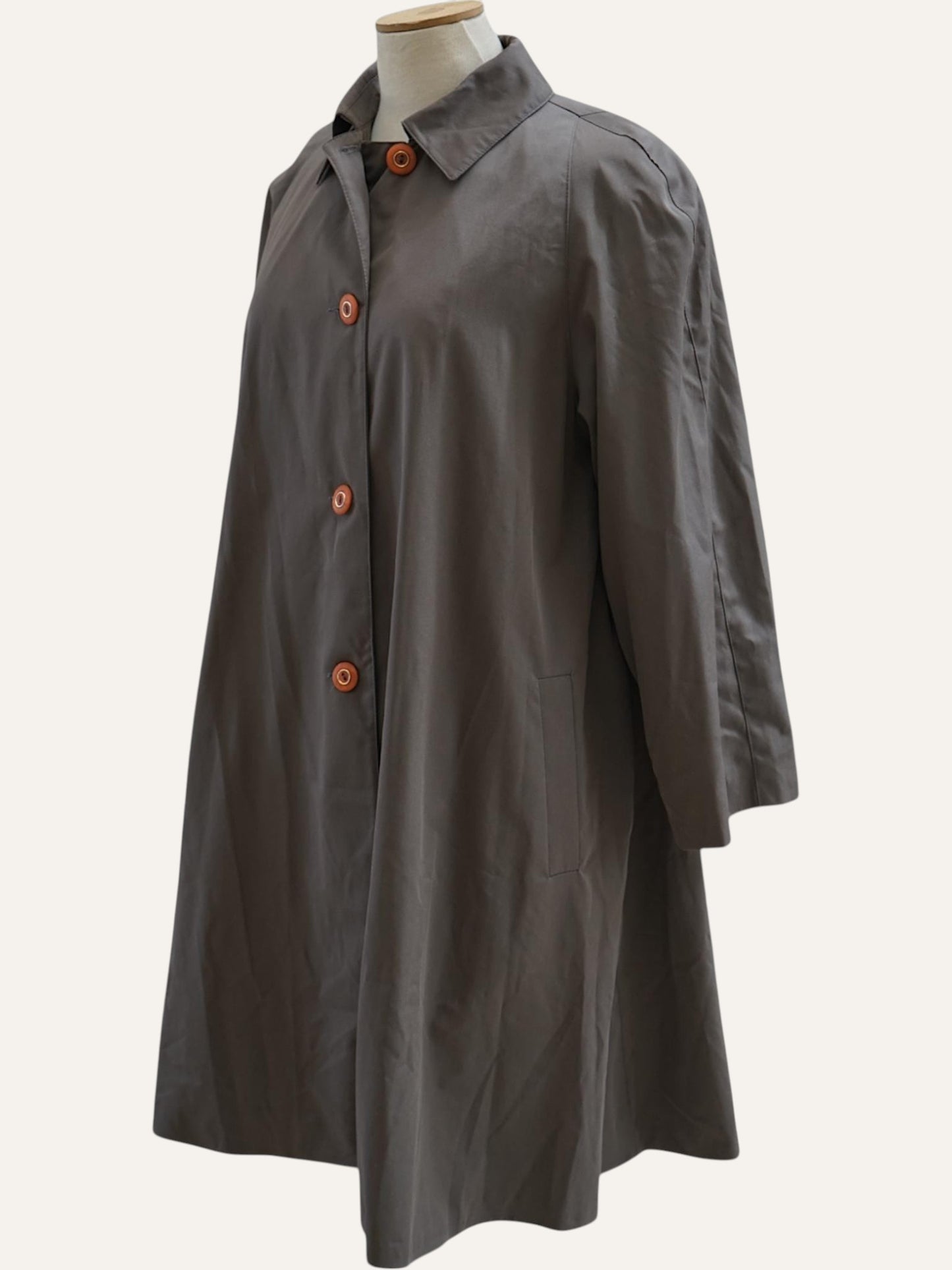 Sculptural Swing Trench Coat