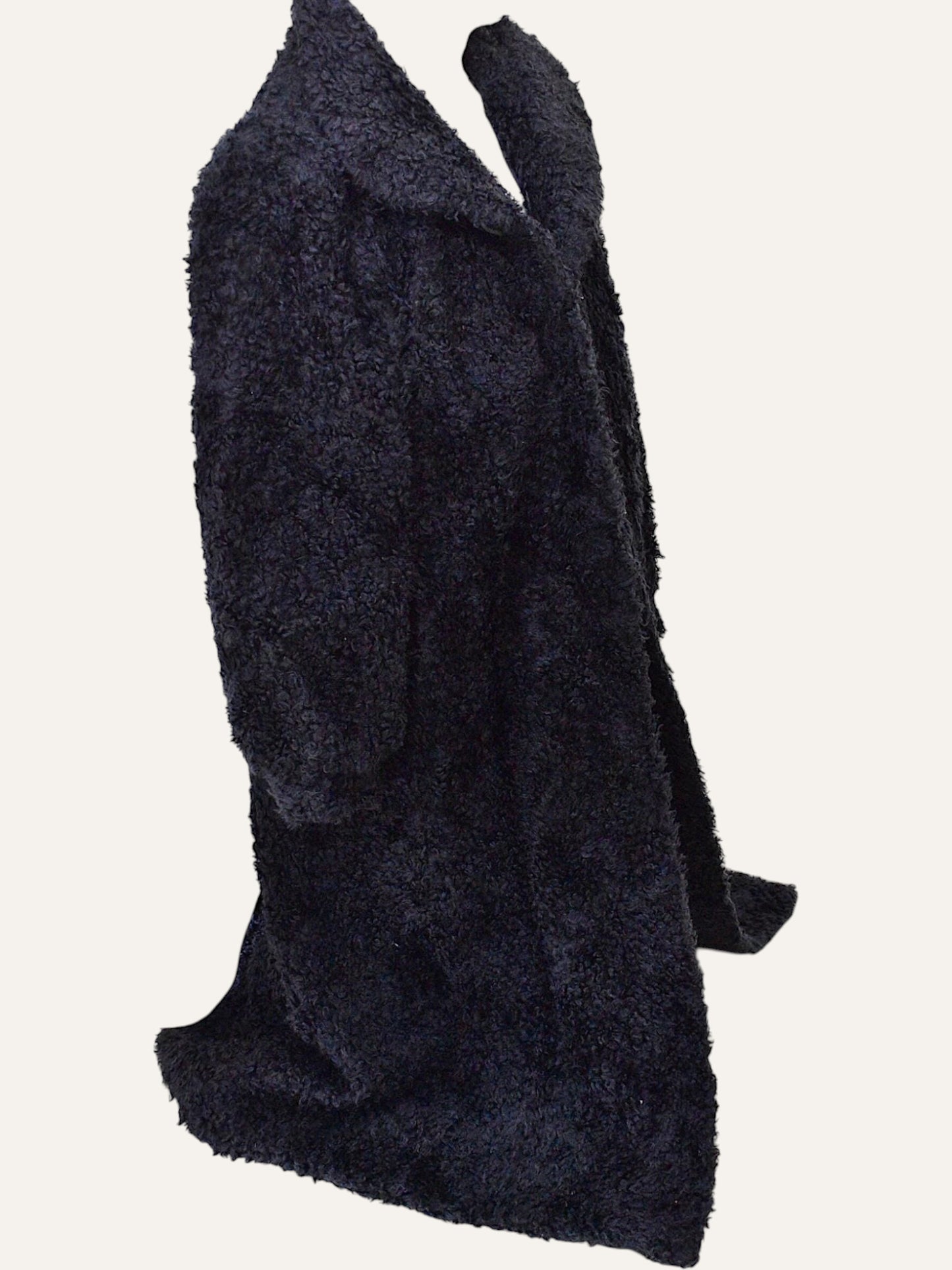 Elizabeth Collection Faux Swakara Maxi Coat