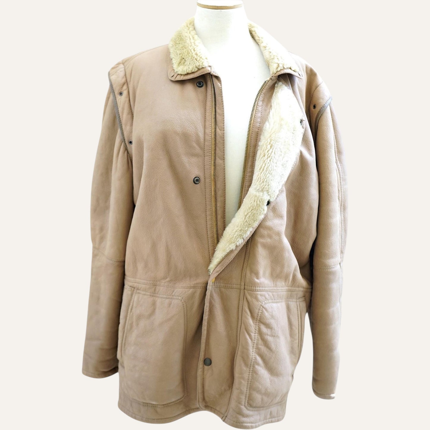 Italian Shearling Snap Jacket