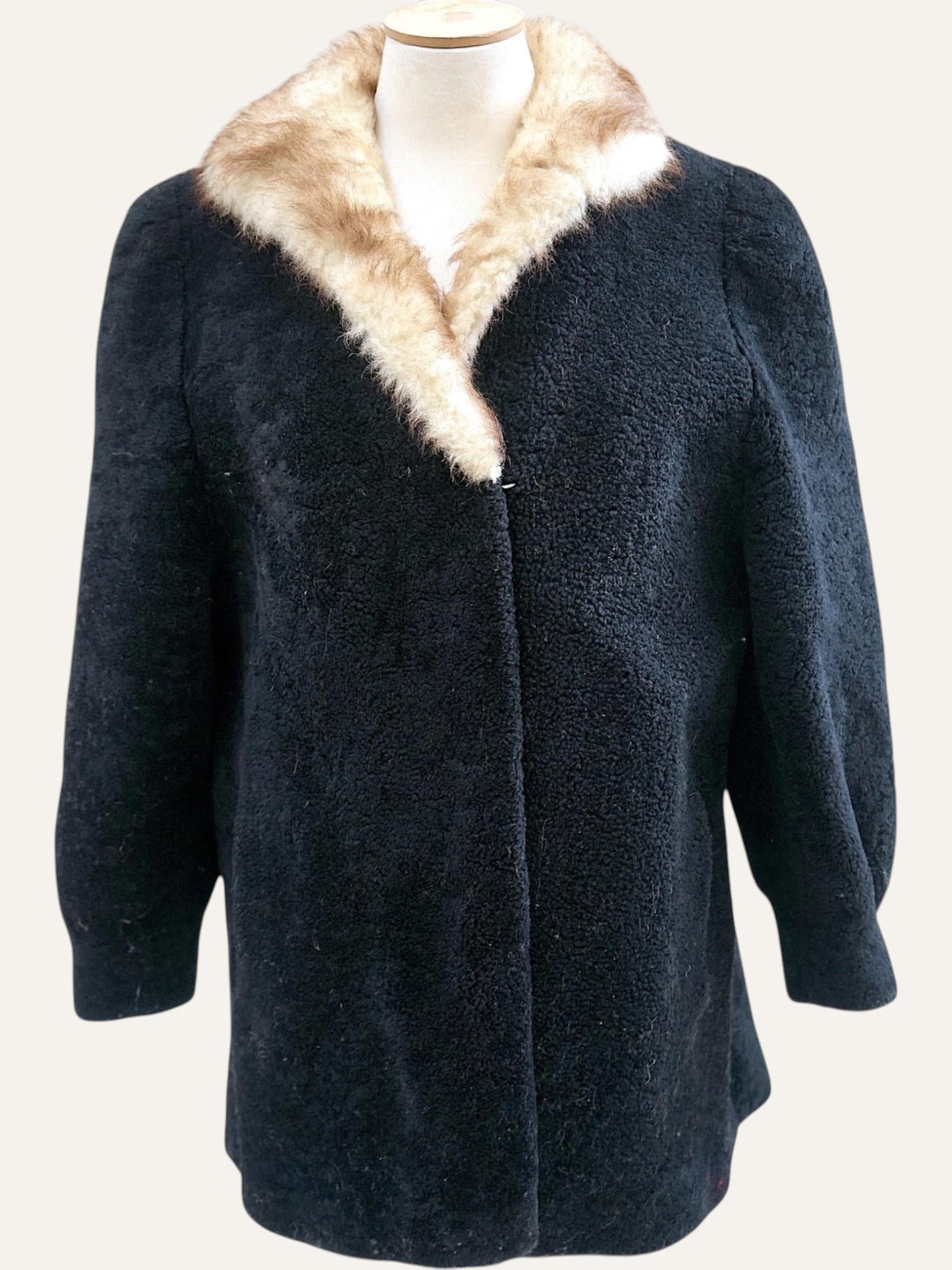 Dual-Fur Astrakhan Coat
