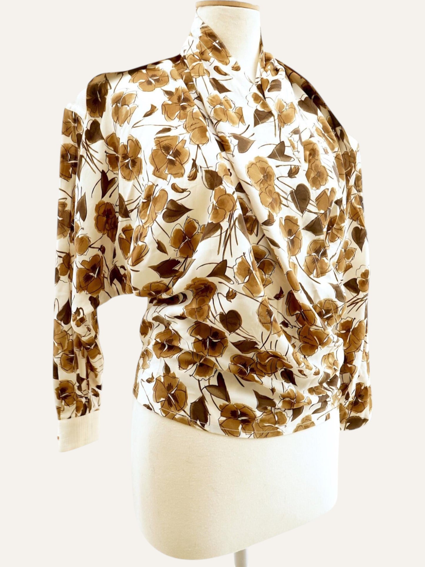 1990's Gianni Versace Floral Silk Shirt
