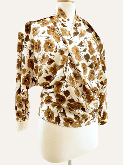 1990's Gianni Versace Floral Silk Shirt