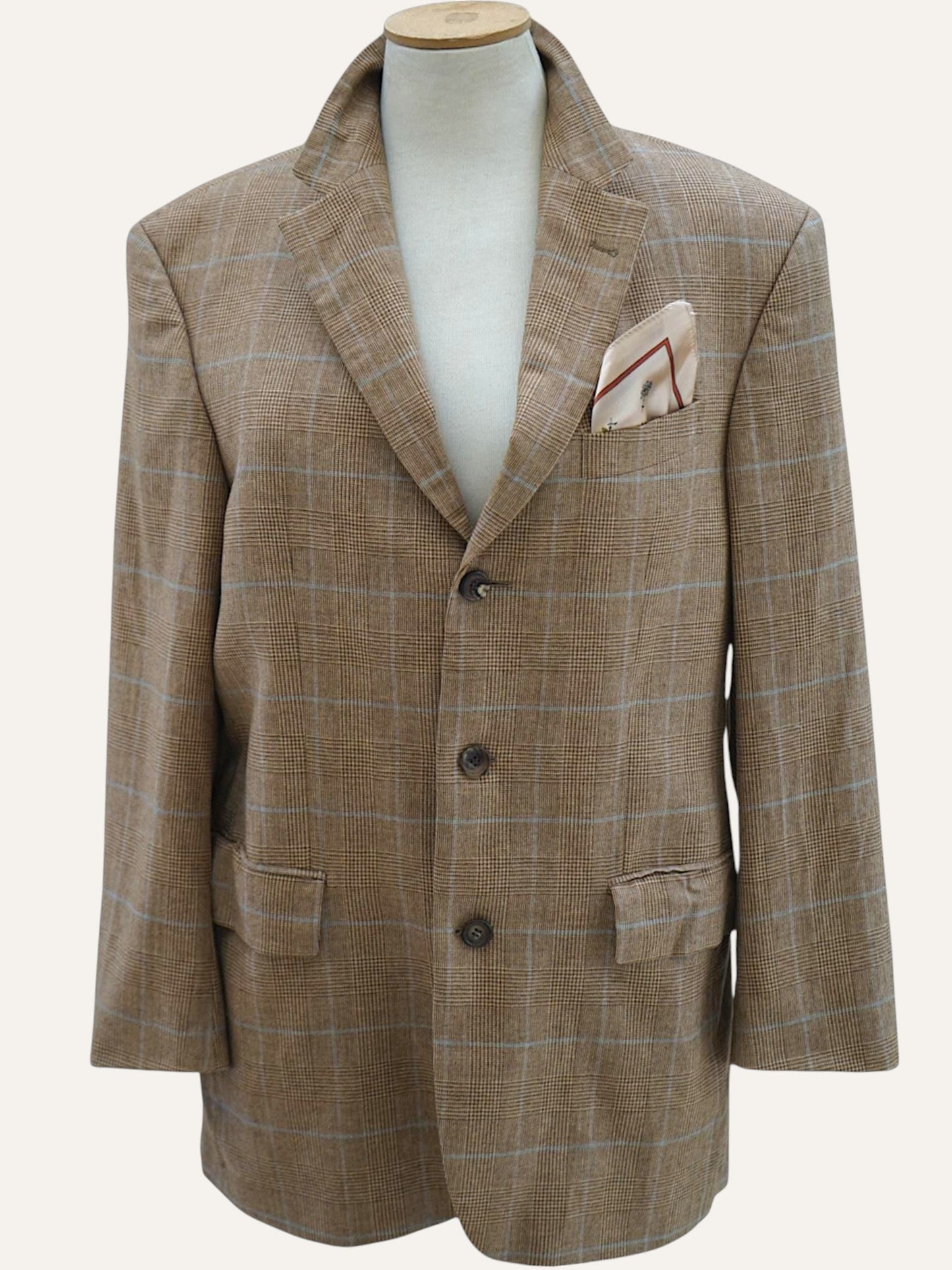 Braun Hamburg Pure Cashmere Prince of Wales Blazer