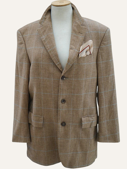 Braun Hamburg Pure Cashmere Prince of Wales Blazer