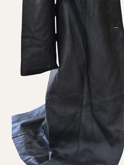 Real Leather Maxi Coat